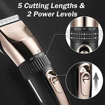 TOFULS Hair Trimmer - Precision Blades & 2200mAh Battery