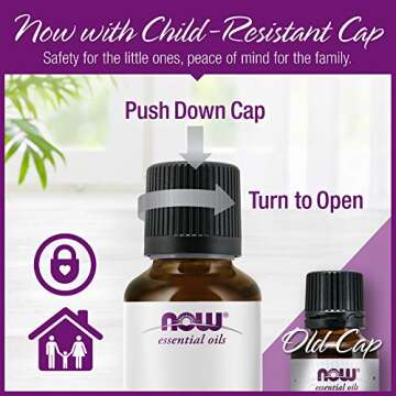 NOW Essential Oils, Rose Absolute, 5% Blend of Pure Rose Absolute Oil in Pure Jojoba Oil, Romantic Aromatherapy Scent, Vegan, Child Resistant Cap, 1-Ounce