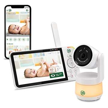 LeapFrog LF925HD Baby Monitor with Camera and Audio,1080p WiFi Remote Access Baby Monitor, 360° Pan...