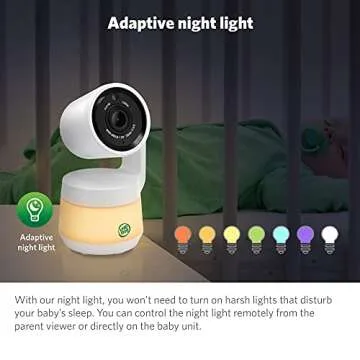 LeapFrog LF925HD Baby Monitor with Camera and Audio,1080p WiFi Remote Access Baby Monitor, 360° Pan & Tilt Camera, 8X Zoom, 5” 720p HD Display, Color Night Light &Vision, Two-Way Talk