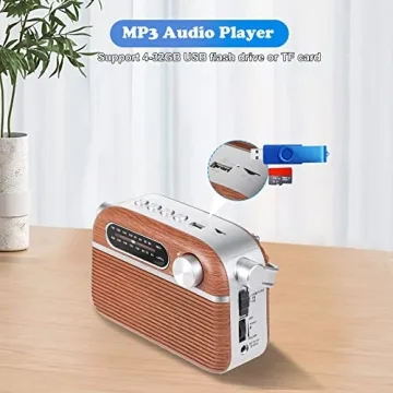 ONGTEED Portable Retro Bluetooth Radio for All Ages