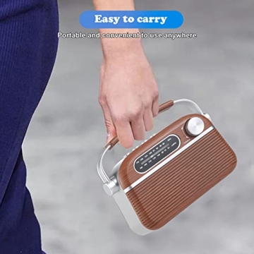 ONGTEED Portable Retro Bluetooth Radio for All Ages