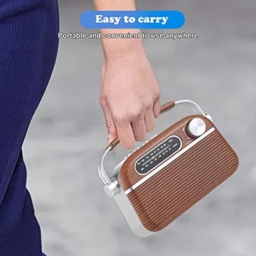 ONGTEED Portable Retro Bluetooth Radio for All Ages