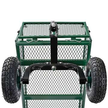 Sandusky Lee CW3418 Muscle Carts Steel Utility Garden Wagon, 400 lb. Load Capacity, 21-3/4" Height x 34" Length x 18" Width