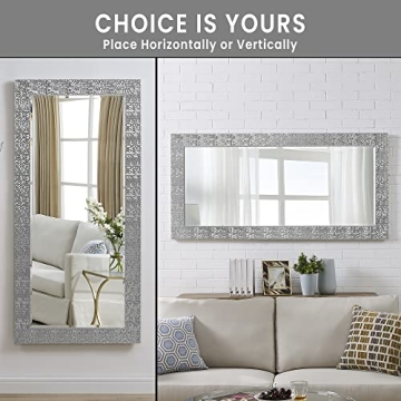 Elegant Naomi Home Mosaic Full Length Mirror for Home