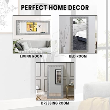 Elegant Naomi Home Mosaic Full Length Mirror for Home