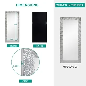 Elegant Naomi Home Mosaic Full Length Mirror for Home