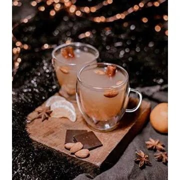FIXTADE Double Wall Glass Coffee Mugs Set of 2 - Stylish & Durable