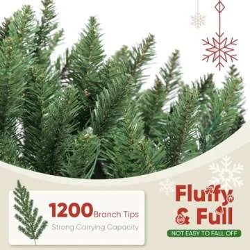 Elegant 7.5ft Slim Christmas Tree with Remote Lighting  