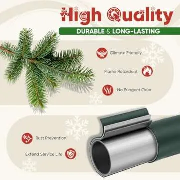 Elegant 7.5ft Slim Christmas Tree with Remote Lighting  