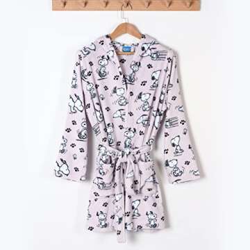 Berkshire Peanuts Snoopy VelvetLoft Robe - Cozy and Lightweight