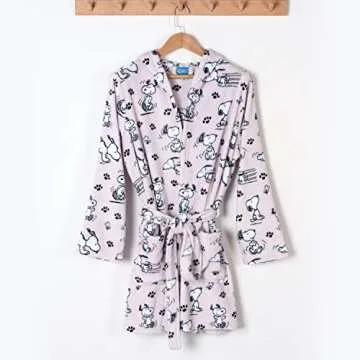 Berkshire Peanuts Snoopy VelvetLoft Robe - Cozy and Lightweight