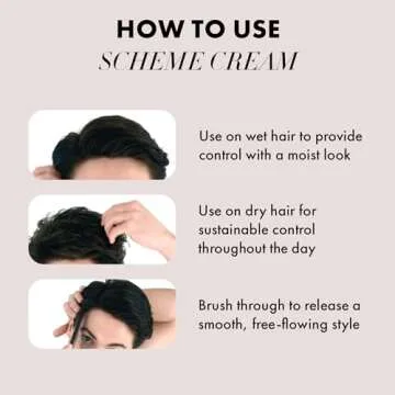 Hanz de Fuko Scheme Cream – Premium Men's Hair Styling Cream with Medium Hold & High Shine Finish,...