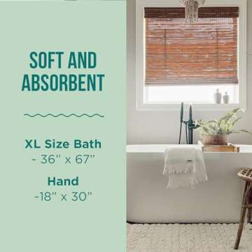 Sand Cloud Turkish Bath Towels Bundle for Bathroom, Set of 4 (Terra Ivory) - Large Size - 100% Certified Organic Cotton Yarn is Lightweight, Soft & Absorbent - Premium Bath & Hand Towels Dry Faster