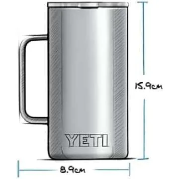 YETI Rambler 24 oz Mug Vacuum Insulated Stainless Steel