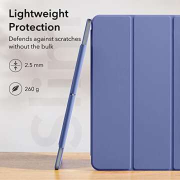 ESR for iPad Pro 11 Inch Case, iPad 11 Pro Case (2022/2021/2020, 4th/3rd/2nd Generation), Convenient Magnetic Attachment, 2-Way Stand, Full Pencil 2 Support, Rebound Magnetic Case, Purple