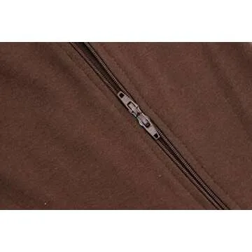 GLEAMING GRAIN Baby Boys Sleep and Play Coffee 3 Months Baby Cotton Sleeper Zip Front Footed Pajamas Coffee 0-3 Months