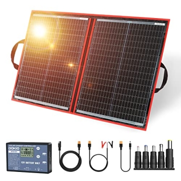 DOKIO 110W Portable Foldable Solar Panel for Charging