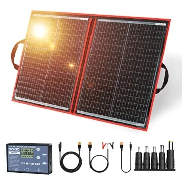 DOKIO 110W Portable Foldable Solar Panel for Charging