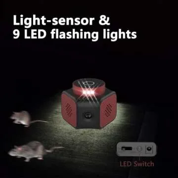 Virine Mice Repellent Plug-ins, Rodent Squirrels Repellent Indoor Ultrasonic Pest Rodent Repeller Mouse Deterrent Rat Control for Home Attic Garage RV