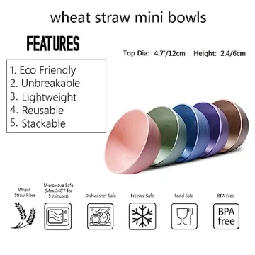Choary Eco-friendly Mini Snack Bowls Set of 5