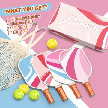 Sprypals Pickleball Paddles Set for All Ages and Skills