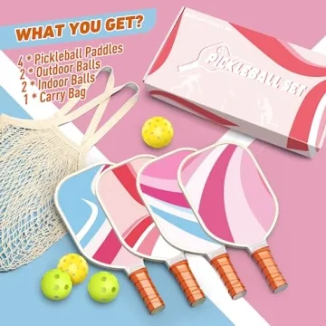 Sprypals Pickleball Paddles Set for All Ages and Skills