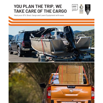 Strapinno Heavy Duty Retractable Ratchet Straps for Cargo