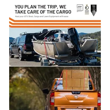 Strapinno Heavy Duty Retractable Ratchet Straps for Cargo