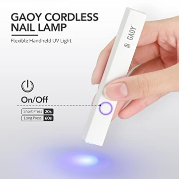 GAOY Handheld UV Light for Gel Nails - Portable Nail Dryer