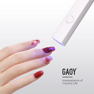 GAOY Handheld UV Light for Gel Nails - Portable Nail Dryer