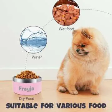 Personalized Stainless Steel Pet Bowl - Custom Engraved Options