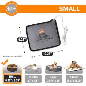 K&H Pet Bed Warmer for Dogs and Cats - Safe & Comfortable