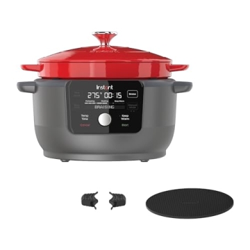 Innovative 6-Quart Electric Dutch Oven with Recipe Book