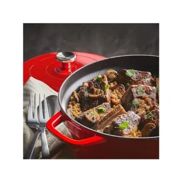 Innovative 6-Quart Electric Dutch Oven with Recipe Book