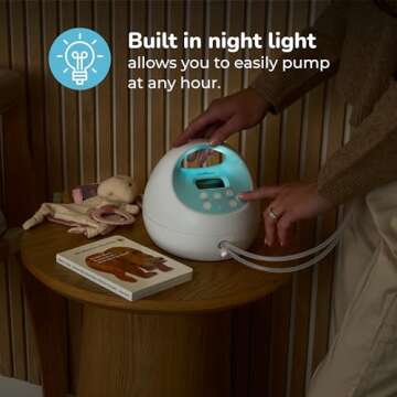 Spectra Baby S1 Plus Premier Rechargeable Breast Pump with Grey Tote Premium Accessory Kit - 24 mm