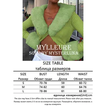 Chic Women’s Fluffy Cropped Cardigan with Fur Trim