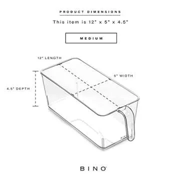 BINO Plastic Storage Bins 2-Pack for Organizing Easily