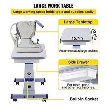 VEVOR Motorized Instrument Table for Medical and Dental Use