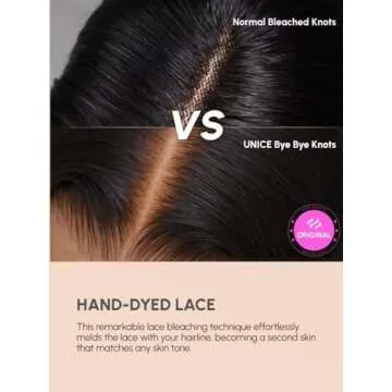 UNICE Bye Bye Knots 7x5 Pre Cut Lace Glueless Wig Reddish Brown Body Wave Wig Pre Bleached Invisible Knots Pre Everything Wig Human Hair Wig Pre Plucked 150% Density 24inch