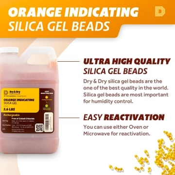 Dry & Dry 3.6 LBS Premium Silica Gel Beads Rechargeable