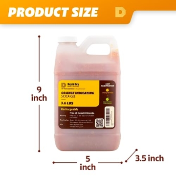 Dry & Dry 3.6 LBS Premium Silica Gel Beads Rechargeable