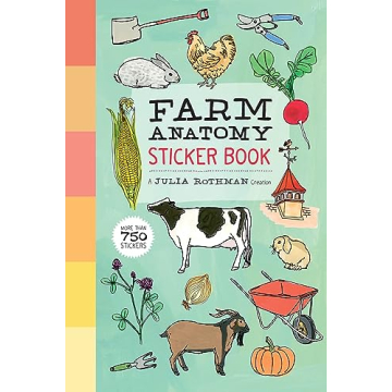 Farm Anatomy Sticker Book with Over 750 Beautiful Stickers