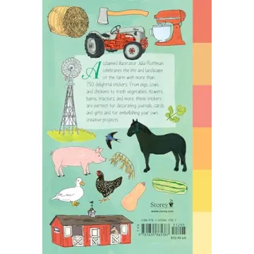 Farm Anatomy Sticker Book with Over 750 Beautiful Stickers