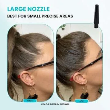 Hair Building Fibers, 15G, with BONUS Pump Applicator, Hairline Comb and 3 Nozzles, Hair and Hairline Filler Kit For Men and Woman (Medium Brown)