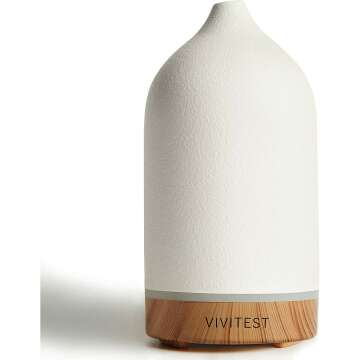 VIVITEST Ultrasonic Ceramic Essential Oil Diffuser