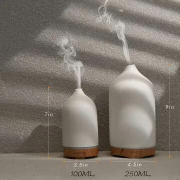 VIVITEST Ultrasonic Ceramic Essential Oil Diffuser