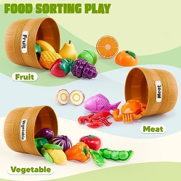 JOYIN Play Food Set for Toddlers - Educational Kitchen Fun