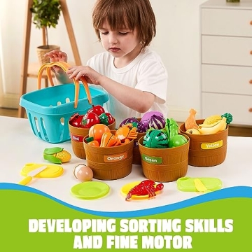 JOYIN Play Food Set for Toddlers - Educational Kitchen Fun