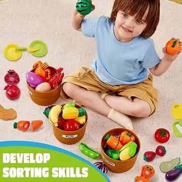 JOYIN Play Food Set for Toddlers - Educational Kitchen Fun